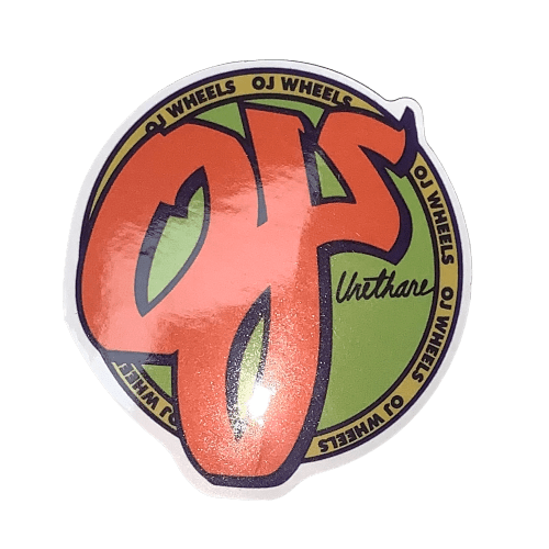 Colorful skateboard stickers featuring The Vines skate brand logo and designs, perfect for customizing skateboards.