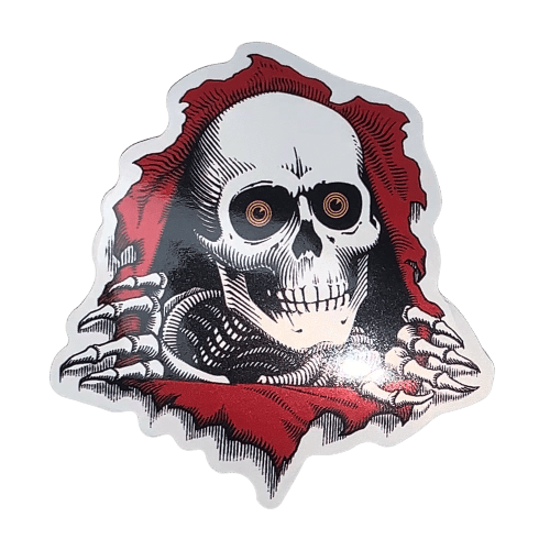 Assorted skateboard stickers featuring The Vines skateboarding brand logos and graphic designs, ideal for customizing skateboards.