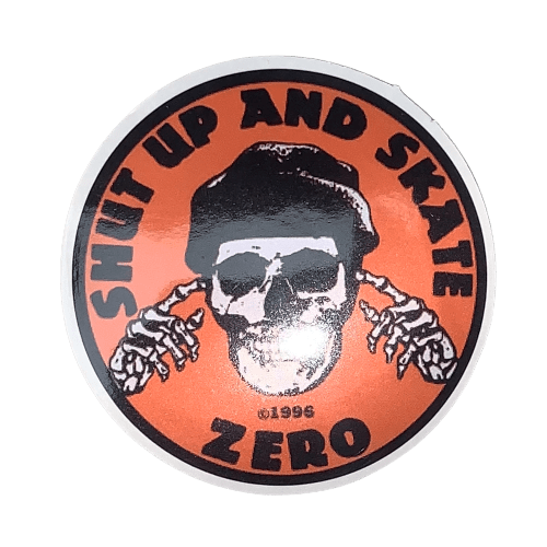 Assorted skateboard stickers featuring The Vines skateboarding brand logo and artwork, ideal for customizing skateboards and gear.