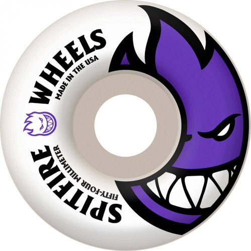Spitfire Wheels Spitfire Bighead Skateboard Wheels 99D White & Purple | 54MM Wheels | The Vines