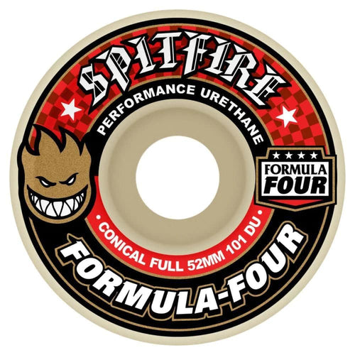 Spitfire Wheels Spitfire Formula Four Skateboard Wheels Conical Full Natural | 101DU Wheels | The Vines