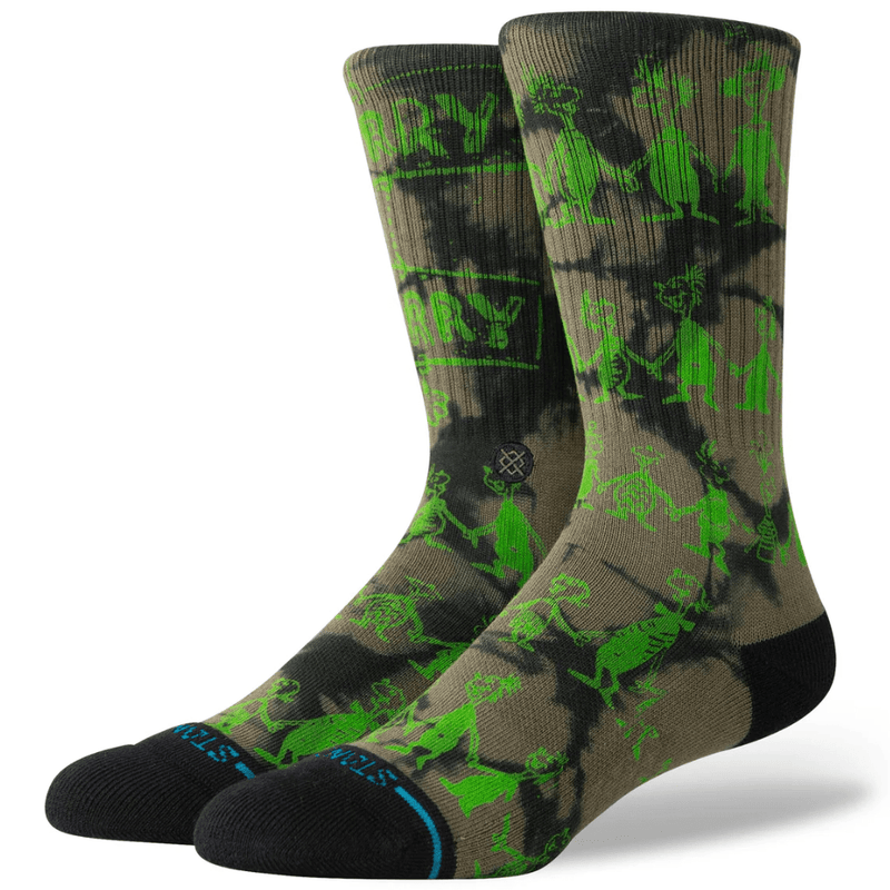 Stance Down In Whovile Socks | Black - The Vines Supply Co