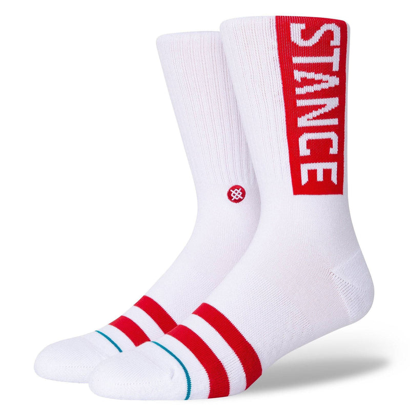 Stance Stance OG Socks | White & Red Socks | The Vines