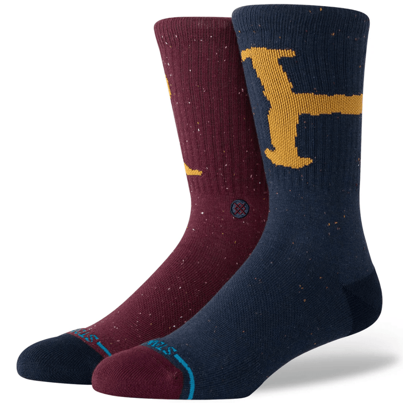 Stance Ron and Harry Crew Socks | Navy & Burgundy - The Vines Supply Co