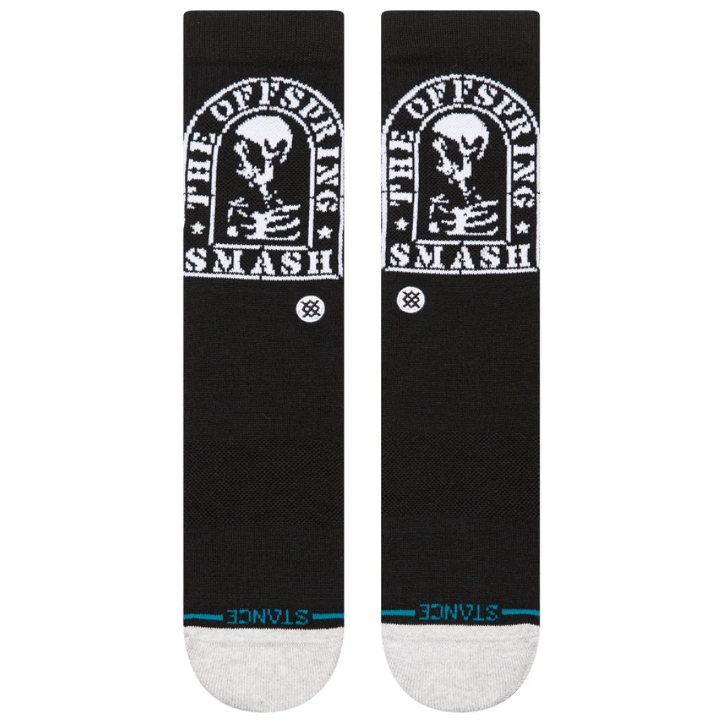 Stance Smashed Crew Socks | Black - The Vines Supply Co