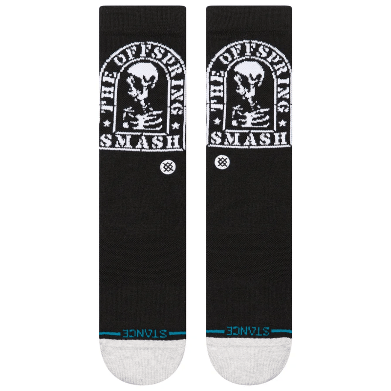 Stance Smashed Crew Socks | Black - The Vines Supply Co