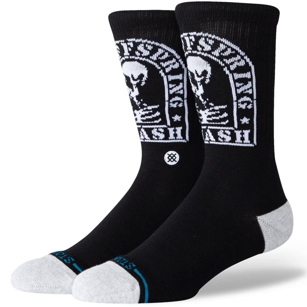 Stance Smashed Crew Socks | Black - The Vines Supply Co