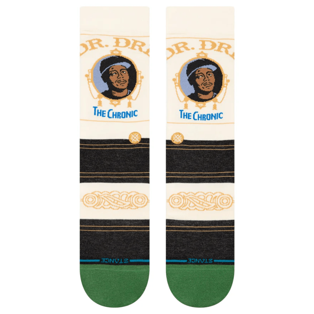 Stance The Chronic Crew Socks | Black - The Vines Supply Co