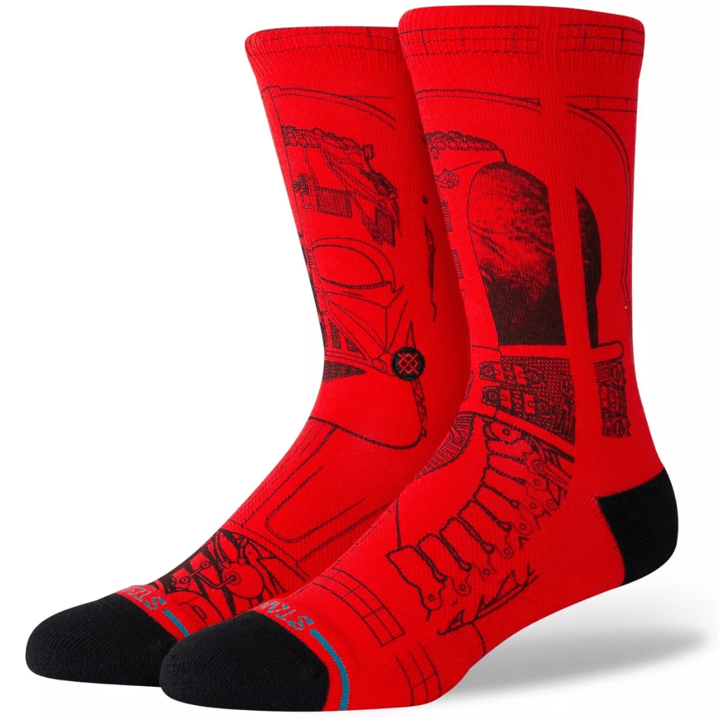 Stance Vader SW Crew Socks | Red - The Vines Supply Co