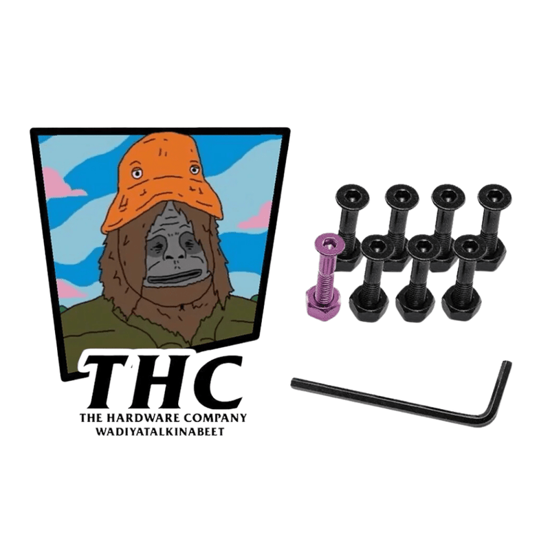 The Hardware Company Sassy The Sasquatch Skateboard Bolts | 1" Allen - The Vines Supply Co