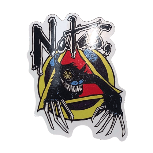 Assorted skateboard stickers and slap decals featuring The Vines brand art, designed for skateboarding customization and style.