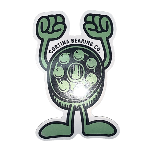 Colorful skateboard stickers featuring The Vines skateboarding brand logo and designs, perfect for customizing skateboards and gear.