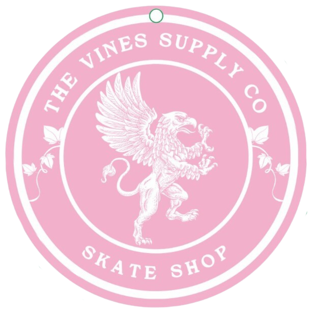The Vines Supply Co air freshener for cars, featuring a sleek design and fresh scent, hanging from a vehicle's rearview mirror.