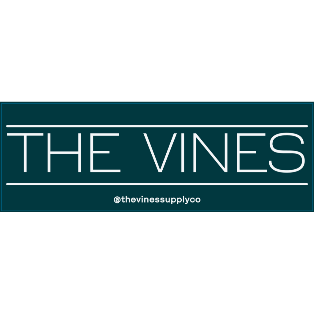 Green The Vines Supply Co OG logo sticker, skateboarding-themed sticker from The Vines Supply Co with bold design.