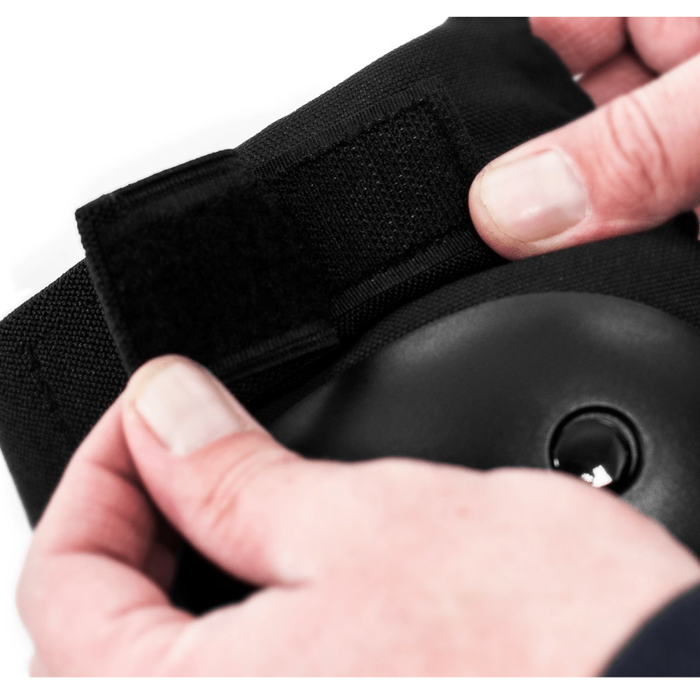 Black Rekd Heavy Duty 3 Piece Triple Pad Set by Triple 8, including knee, elbow, and wrist pads for protection.