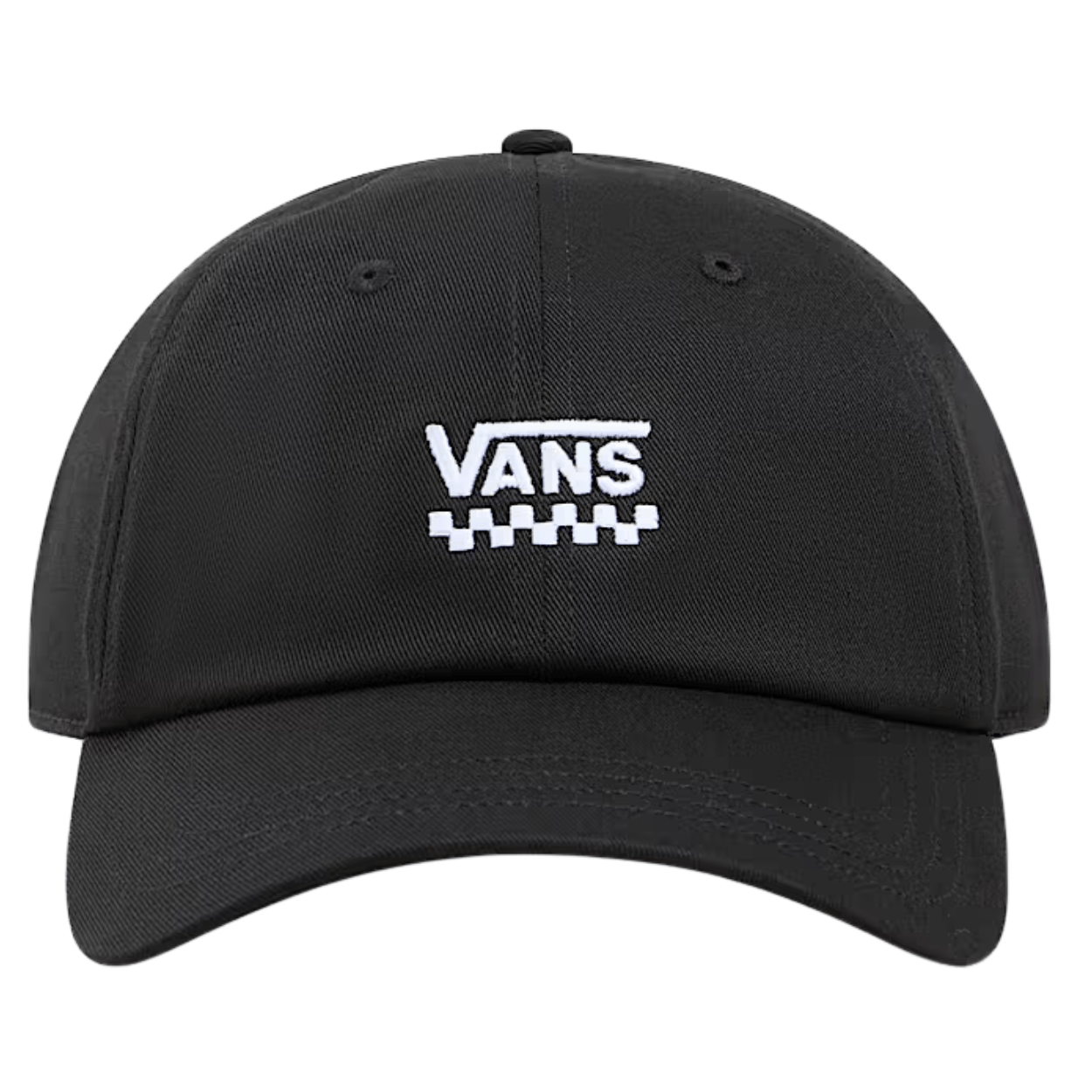 Vans Court Side Curved Bill Jockey Cap | Black - The Vines Supply Co