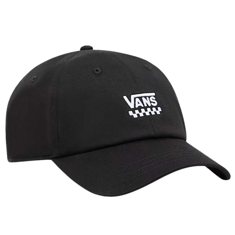 Vans Court Side Curved Bill Jockey Cap | Black - The Vines Supply Co