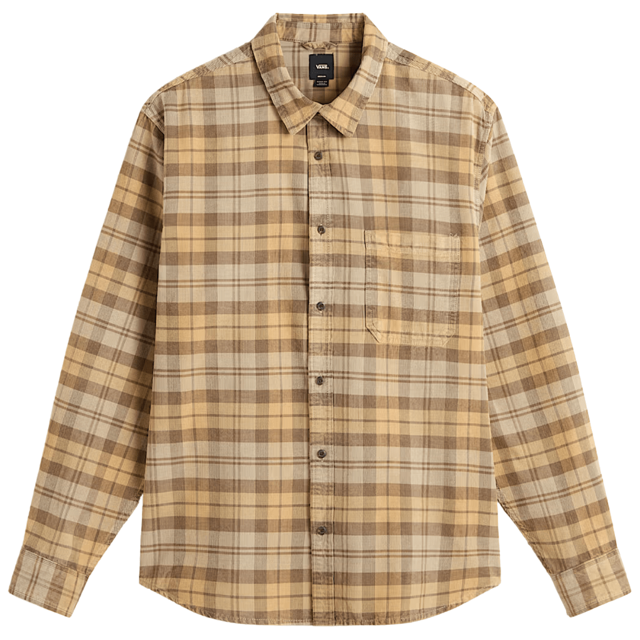 Vans Nate Corduroy Woven Shirt | Brown - The Vines Supply Co
