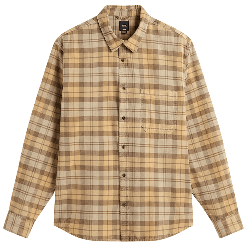 Vans Nate Corduroy Woven Shirt | Brown - The Vines Supply Co