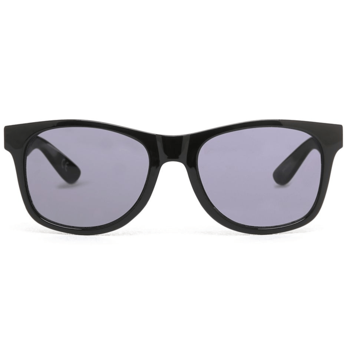 Black Vans Spicoli 4 Shades sunglasses with rectangular frames and dark lenses, showcasing a stylish and classic design.