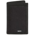 Black Vans Slipped Trifold Wallet with multiple card slots and a secure fold-over design.