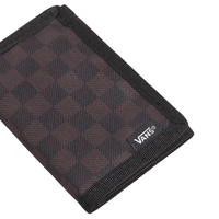 Vans Slipped Trifold Wallet | Black & Charcoal Checked - The Vines Supply Co