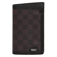 Vans Slipped Trifold Wallet | Black & Charcoal Checked - The Vines Supply Co