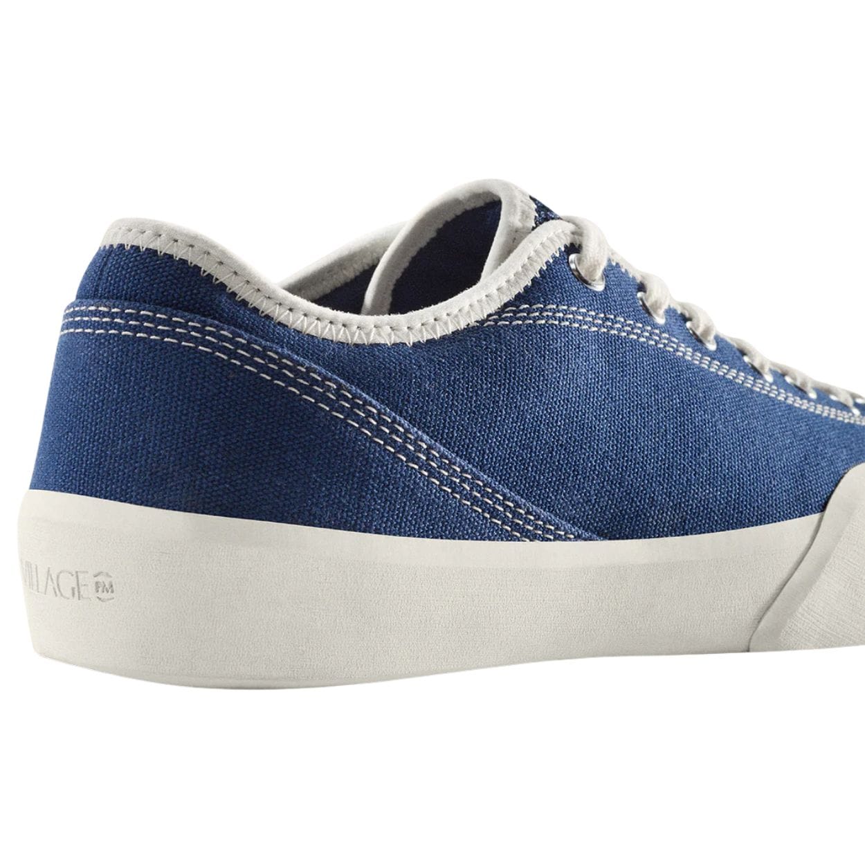 Village PM 1:30 PM Skate Shoes | Navy & White Canvas - The Vines Supply Co