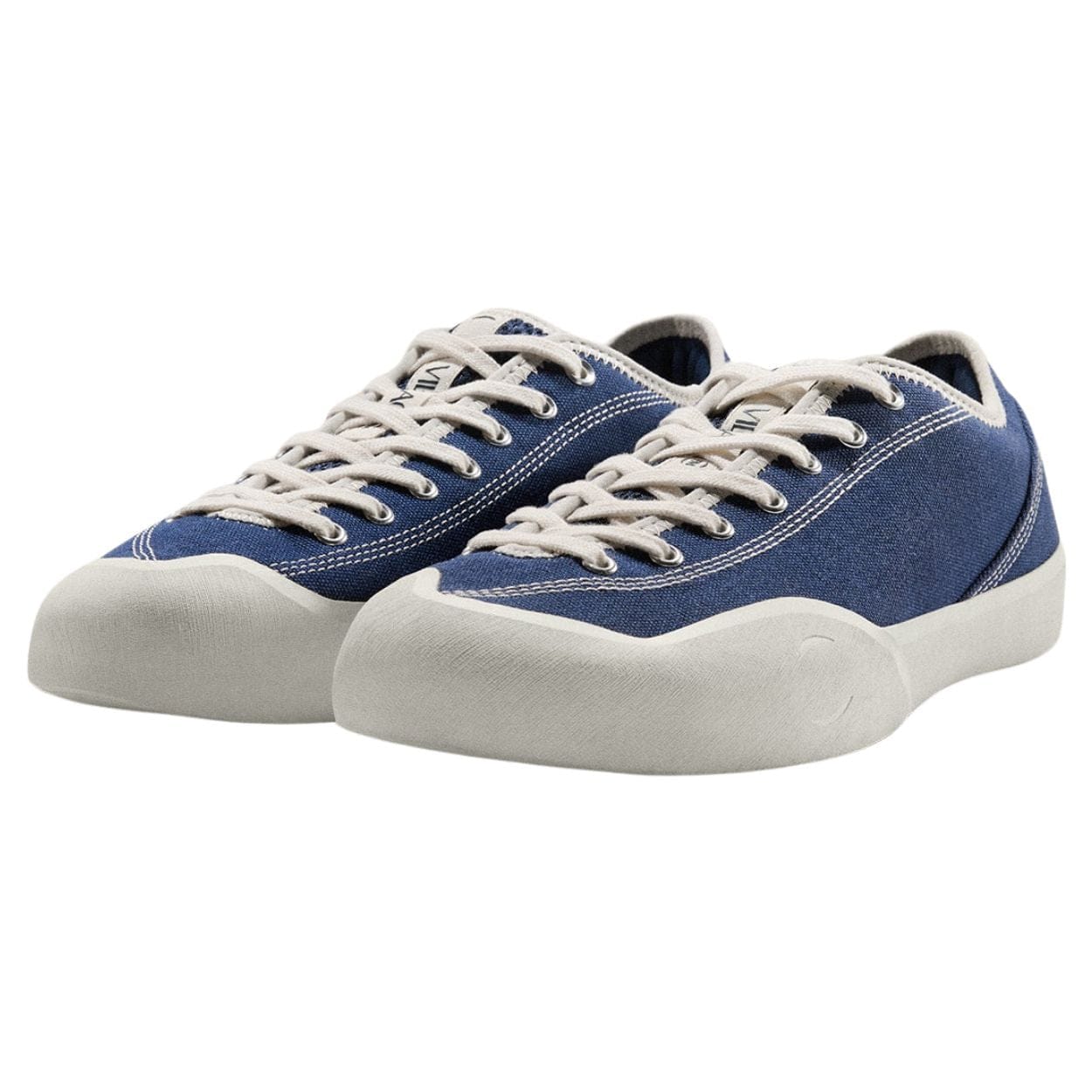 Village PM 1:30 PM Skate Shoes | Navy & White Canvas - The Vines Supply Co