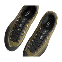 Village PM 1:30 PM canvas skate shoes in Olive and Natural Black