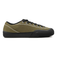 Village PM 1:30 PM canvas skate shoes in Olive and Natural Black