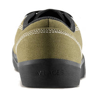 Village PM 1:30 PM canvas skate shoes in Olive and Natural Black
