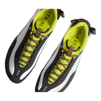 Village PM 2PM synthetic leather skate shoes in White, Lime and Natural Black