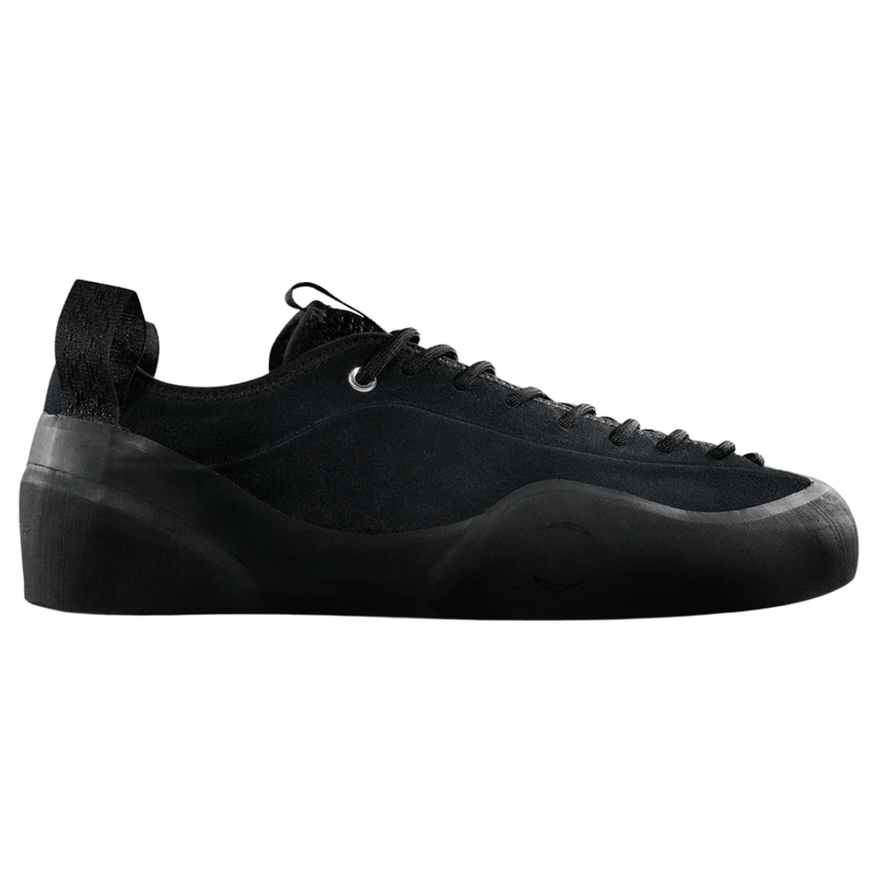 Village PM 1:00 PM Suede Skate Shoes | Black - The Vines Supply Co