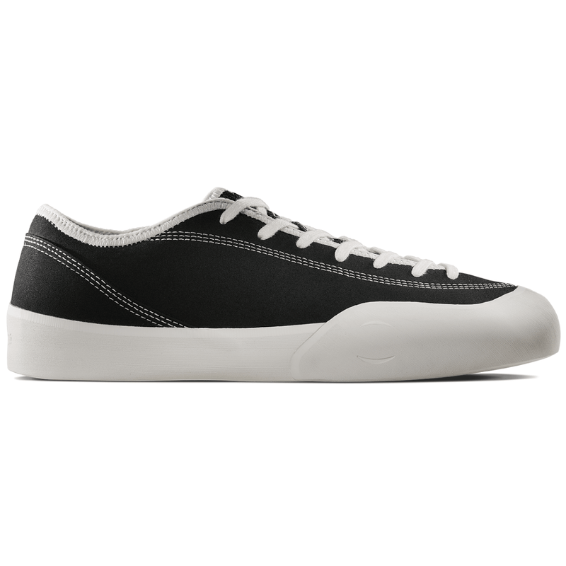 Village PM 1:30 PM Canvas Skate Shoes | Black and White - The Vines Supply Co