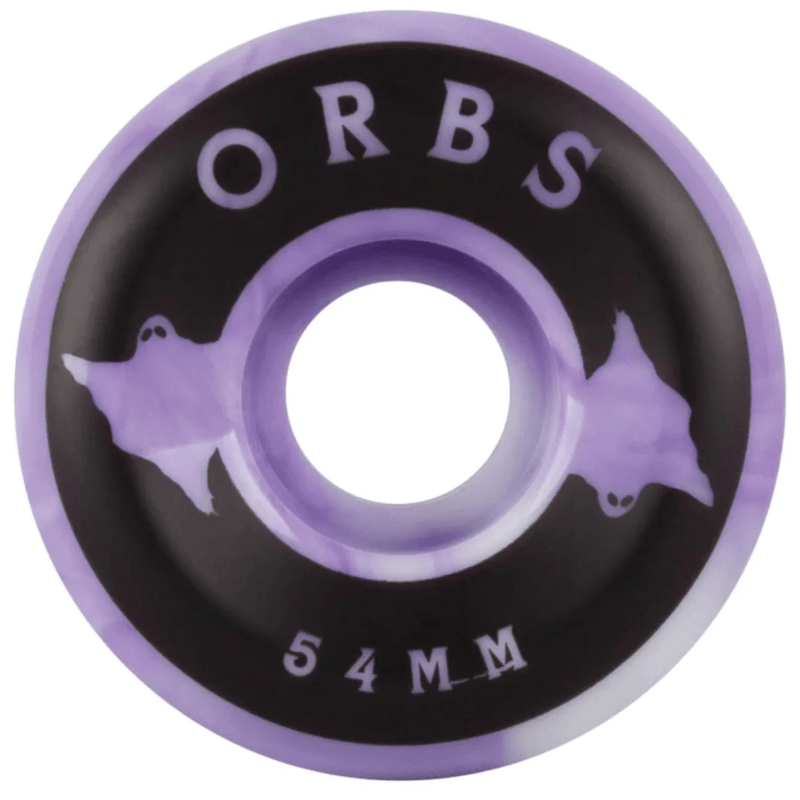 Welcome Skateboards Welcome Skateboards Orbs Specters Swirls Conical Purple Wheels | 54mm Wheels | The Vines