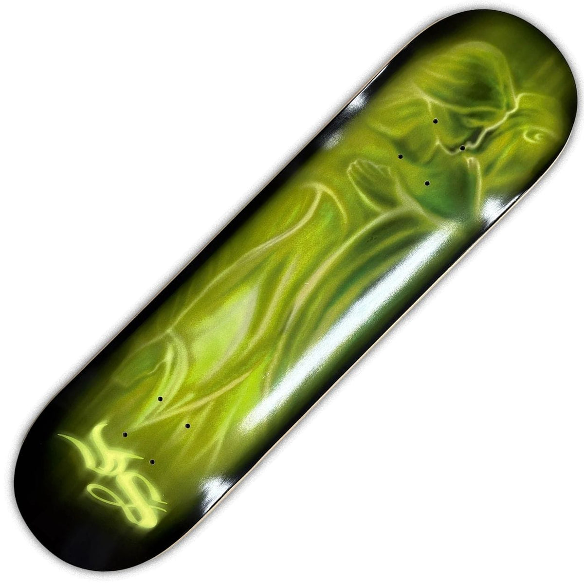 Yardsale Green Angel Skateboard Deck | 8.25