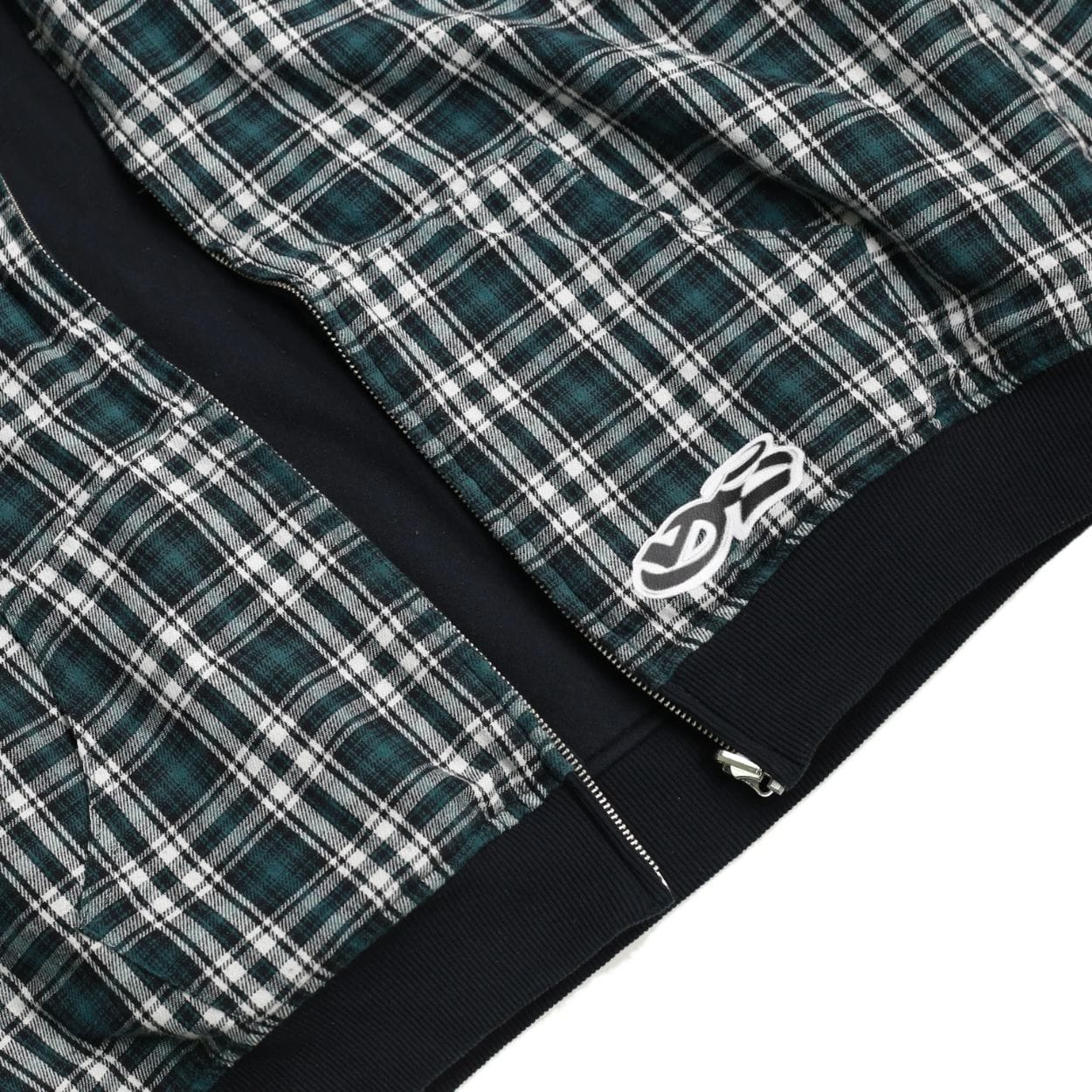Yardsale Reversible Flannel Hoodie | Green