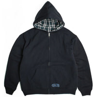 Yardsale Reversible Flannel Hoodie | Green