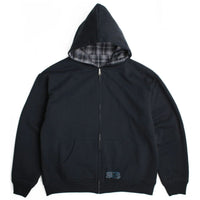 Yardsale Reversible Flannel Hoodie | Grey