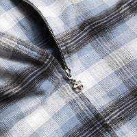 Yardsale Tartan Full Zip Hoodie | Blue