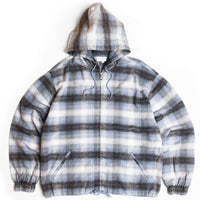 Yardsale Tartan Full Zip Hoodie | Blue