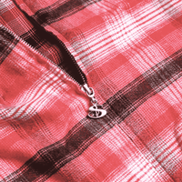 Yardsale Tartan Full Zip Hoodie | Red