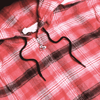 Yardsale Tartan Full Zip Hoodie | Red