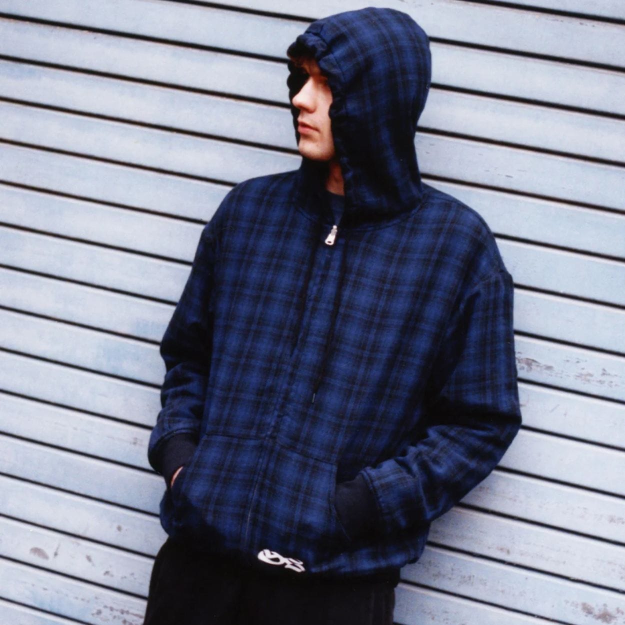 Yardsale Reversible Hoodie | Black & Indigo Blue - The Vines Supply Co