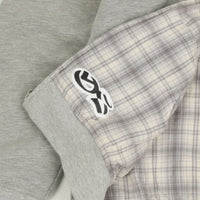 Yardsale reversible hoodie in grey and stone, featuring a cozy design with dual-tone fabric for versatile casual wear.