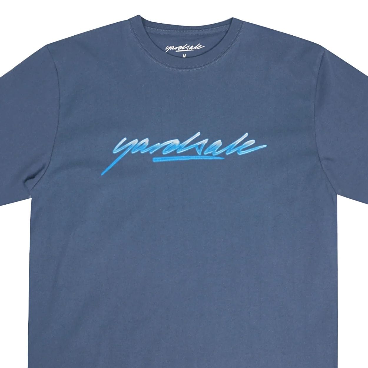Yardsale Washed Script T-Shirt | Blue - The Vines Supply Co