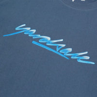 Yardsale Washed Script T-Shirt | Blue - The Vines Supply Co