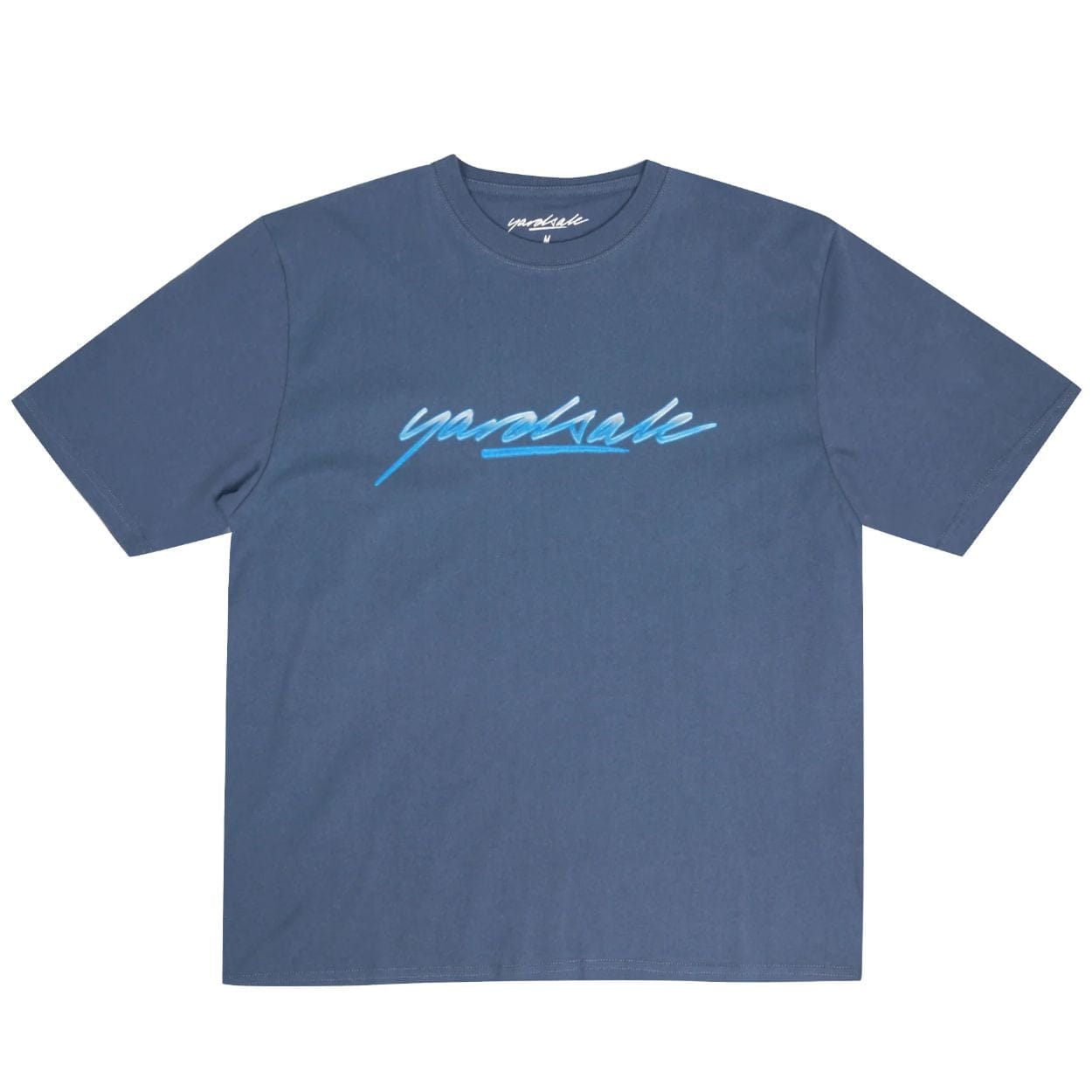 Yardsale Washed Script T-Shirt | Blue - The Vines Supply Co